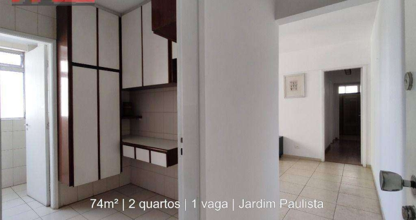 Apartamento R. Guarará, 100 - Jardim Paulista, 2 quartos, 74m², Edifício Primavera I
