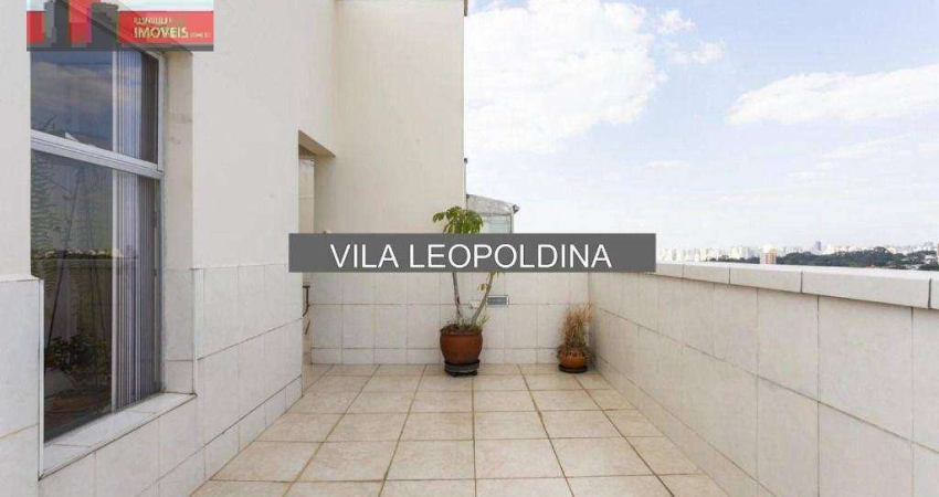Cobertura Rua Nanuque, 215, Vila Leopoldina, 157m², 2 vagas, Ed. Malaga