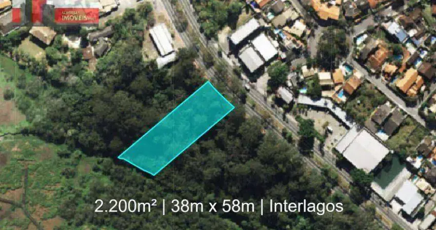 Terreno em Interlagos para loteamento, Av. Atlântica, 4928 - Parque do Castelo, 2200m²