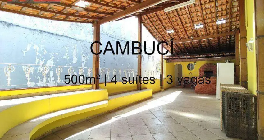 Sobrado r. silveira campos, 306 - cambuci, 4 suítes, 3 vagas, 500m²