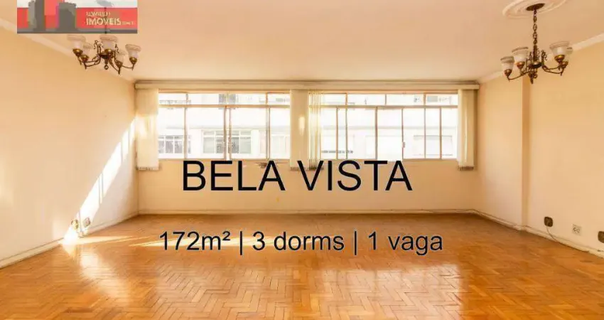 R. martiniano de carvalho, 612 - bela vista, 172m², 2 vagas, edifício lúcia