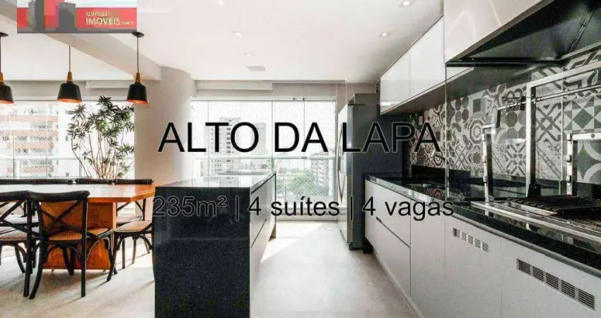 Rua mário whately, 109 - alto da lapa, 235m², 4 suítes, 4 vagas, cond. yris