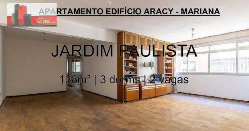 Alameda lorena, 494 - jardim paulista, 138m², 3 dorms, 2 vagas, mariana e aracy