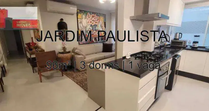 R. josé maria lisboa, 155 - jardim paulista, 96m², 3 dorms, 1 vaga, edifício caburai