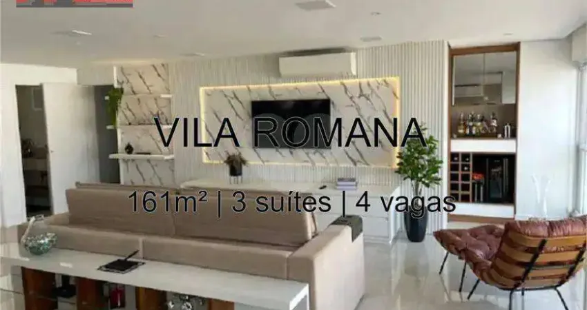 R. fábia, 31 - vila romana, 161m², 3 suítes, 4 vagas, vista vila romana