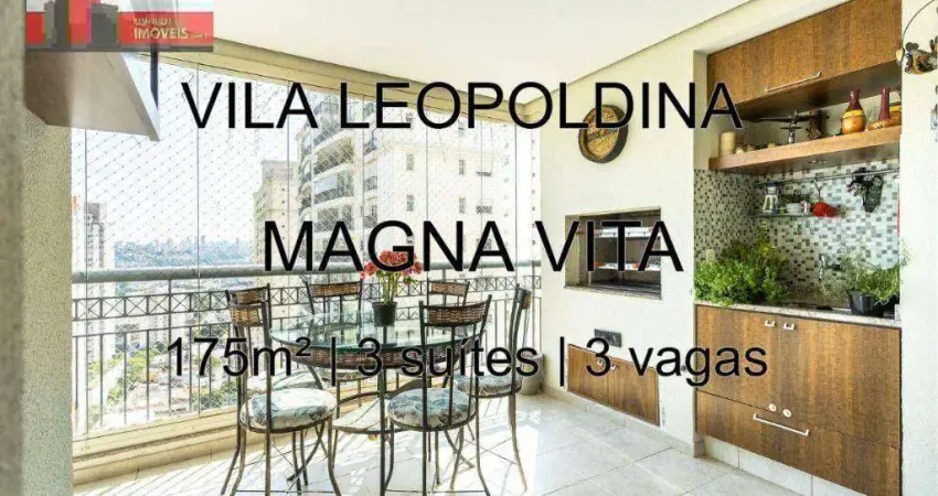 R. carlos weber, 757 - vila leopoldina, 175m², 3 suítes, 3 vagas, magna vita