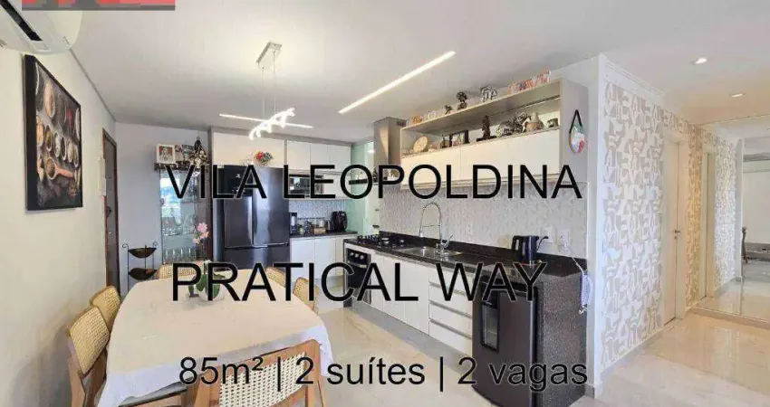 Rua carlos weber, 633 - vila leopoldina, 85m², 2 vagas, pratical way