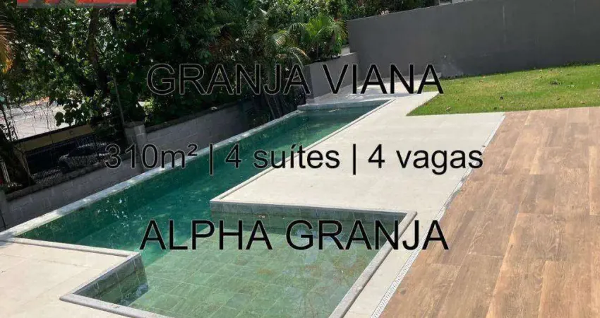 Av. são camilo, 1564 - chácara são joão, granja viana, 4 suítes, 4 vagas, alpha granja