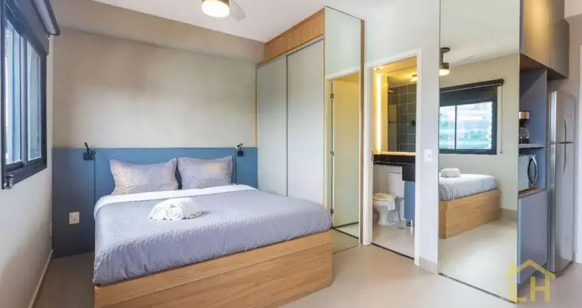 Studio mobiliado em frente ao shopping eldoradocom para alugar, 25 m² por r$ 4.750/mês - pinheiros - são paulo/sp