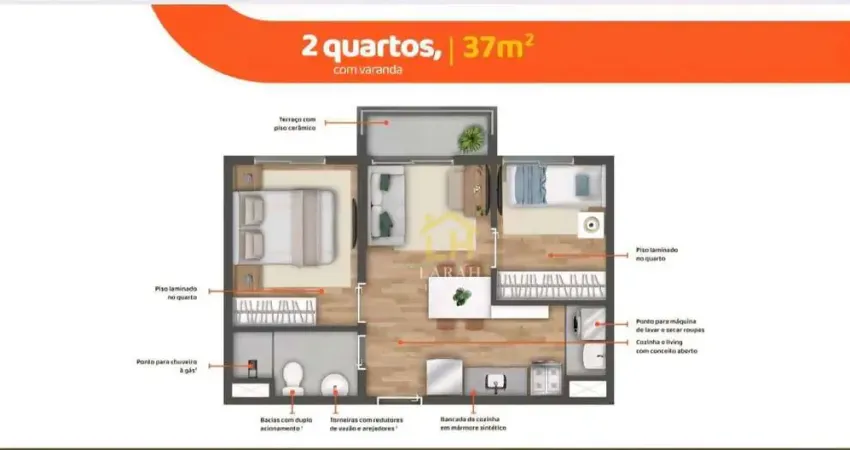 Apartamento com 2 dormitórios à venda, 37 m² por R$ 389.900,00 - Butantã - São Paulo/SP