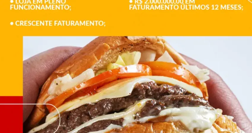 Fast food franquia - á venda - loja nova - pleno funcionamento - maringá/pr