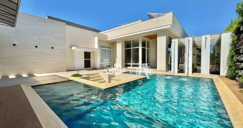 Casa com 4 dormitórios à venda, 512 m² por r$ 5.200.000,00 - condomínio estancia bom tempo - londrina/pr