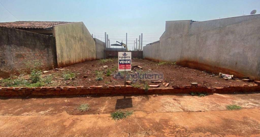 Terreno à venda, 250 m² por R$ 280.000,00 - Jardim Pioneiros - Londrina/PR