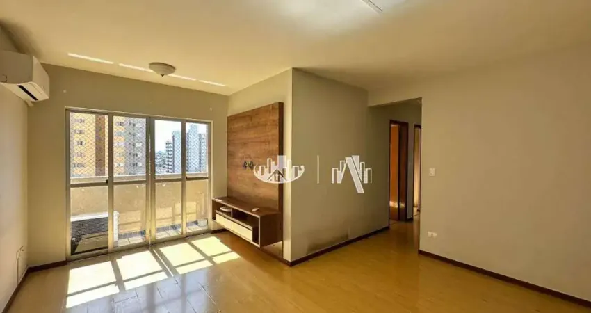 Apartamento no edif. valter pruner com 3 quartos para alugar, 75 m² por r$ 2.450/mês - centro - londrina/pr