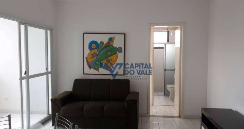 Apartamento com 1 dormitório para alugar, 50 m² por R$ 3.090,00/mês - Jardim São Dimas - São José dos Campos/SP