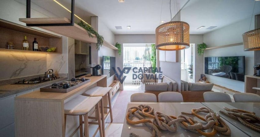 Apartamento com 2 dormitórios à venda, 36 m² por R$ 275.990 - Parque dos Ipês - São José dos Campos/SP
