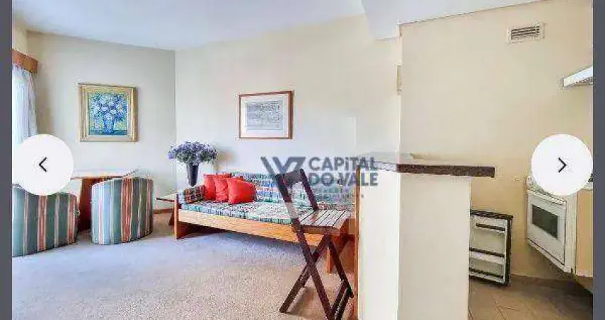 Flat com 1 dormitório para alugar, 36 m² por r$ 3.000/mês - jardim são dimas - são josé dos campos/sp