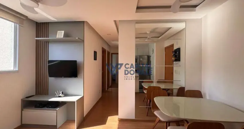 Apartamento com 2 dormitórios para alugar, 43 m² por r$ 2.900/mês - jardim das indústrias - são josé dos campos/sp