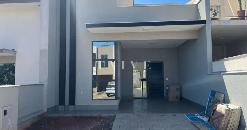 Casa nova à venda, 85m², 3 quartos, 2salas, Condomínio Morada das Flores, Cambé, PR