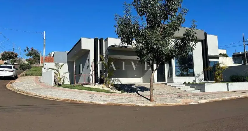 Casa à venda, 162m² no Condomínio Morada das Flores, 3 suítes, 2 salas, cozinha com ilha gourmet em