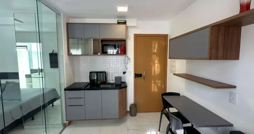 Smart Farol - Barra, 32m², 1 Quarto, Varanda, Mobiliado