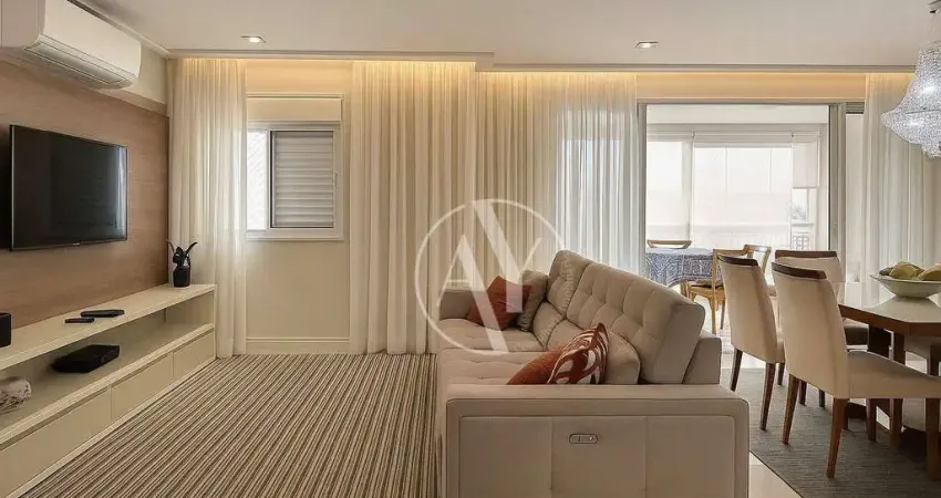 Apartamento 3 suítes c/ varanda gourmet e hall privativo à venda no guanabara, campinas/sp