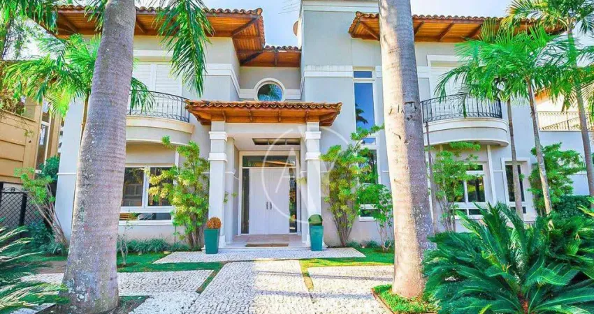 Casa em condomínio sobrado 4 suítes c/ piscina e área gourmet à venda no gramado, campinas/sp