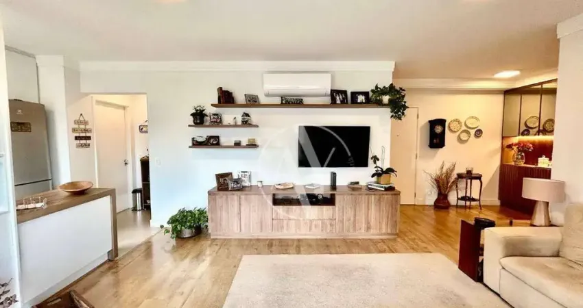 Apartamento 3 suítes c/ varanda integrada, ar condicionado e lazer clube à venda no taquaral, campinas/sp