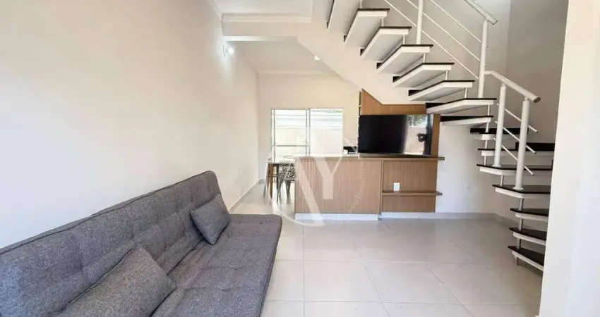 Casa em condomínio sobrado 2 suítes mobiliada c/ ar condicionado p/ venda e locação na chácara primavera, campinas/sp