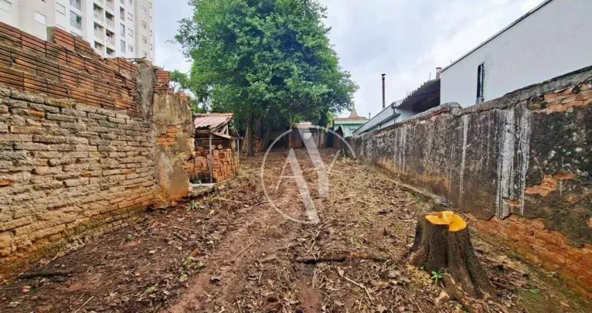 Terreno Estratégico c/ 123m de Frente e 675 m² na Ponte Preta – Campinas/SP