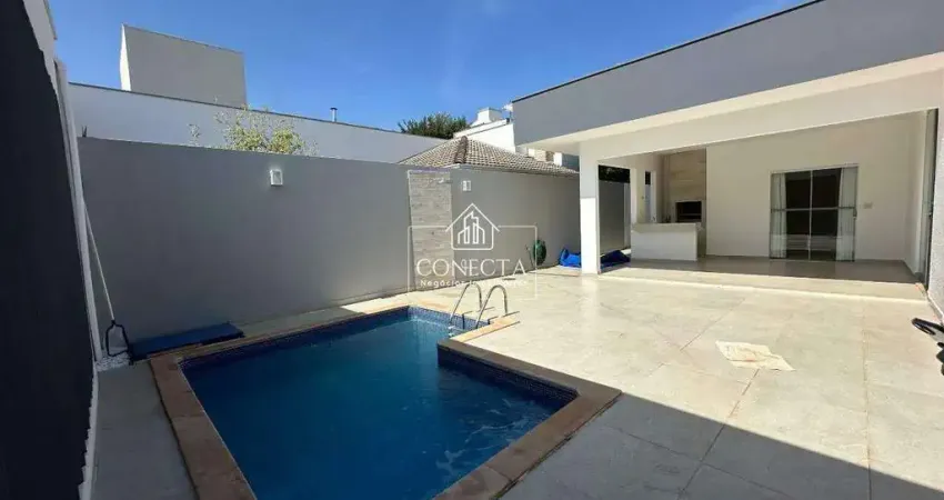 Casa em condomínio em uberlândia - 3 suítes, espaço gourmet e segurança 24h