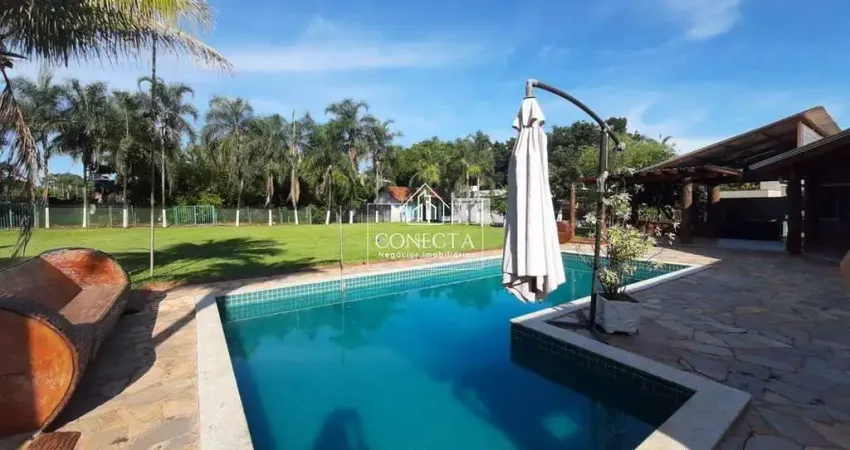 Chácara residencial com 7 quartos, lazer completo e localização premium em uberlândia – mg