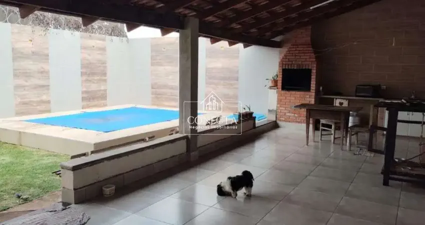 Casa à venda no bairro maravilha em uberlândia, com área construída: 186,00 m², 3 quartos, 01 suíte, piscina, área gourmet, 2 vagas