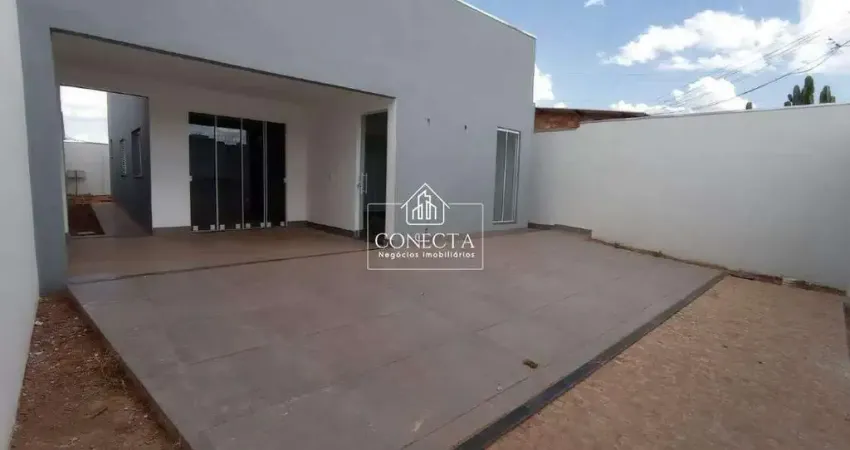 Casa nova a venda sozinha no terreno Bairro Canaã, 106,05 m² de área construída, 3 quartos com suite