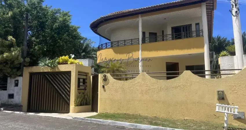 Casa em condomínio para locação em lauro de freitas, estrada do côco, 6 dormitórios, 4 suítes, 6 banheiros, 5 vagas