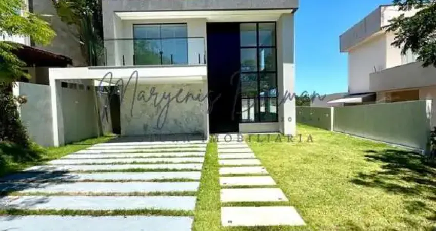 Casa em condomínio para venda em camaçari, alphaville (abrantes), 4 dormitórios, 4 suítes