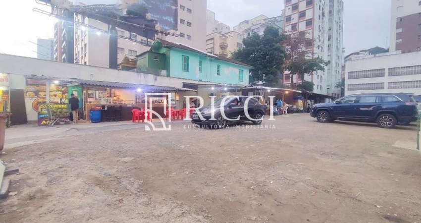 Terreno comercial à venda no José Menino, Santos 