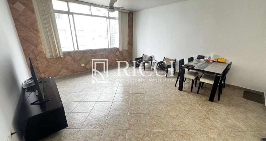 Imperdível! Apartamento de 3 quartos na Ponta da Praia em Santos-SP, com 136m², suíte e vaga de garagem. Confira já!