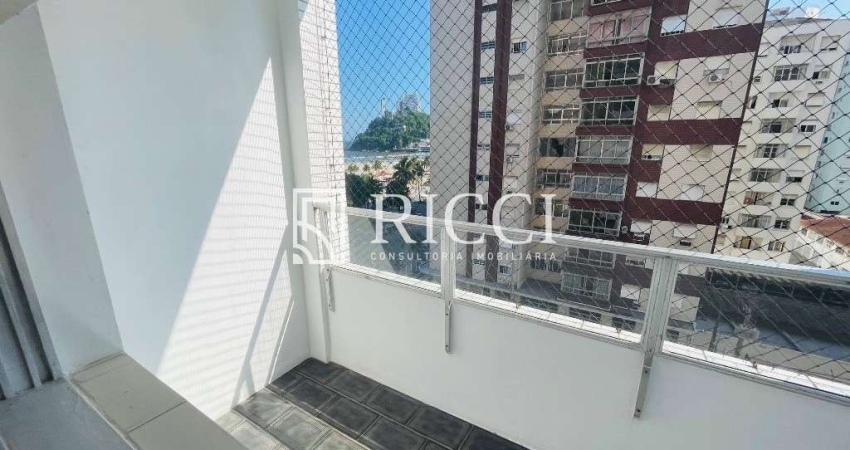 Apartamento à venda em São Vicente-SP, bairro Itararé: 2 quartos, 1 sala, 2 banheiros, 1 vaga de garagem, 110 m² de área.