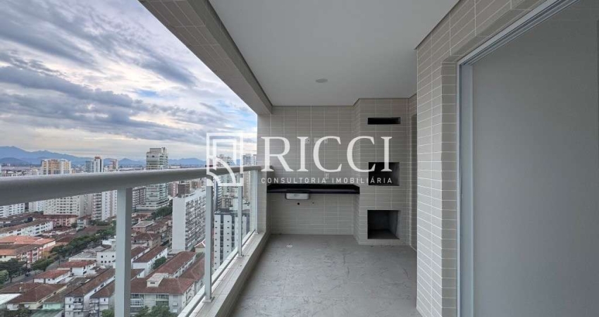 Apartamento  à venda em Gonzaga, Santos-SP: 3 quartos, 1 suíte, 2 salas, 3 banheiros, 2 vagas de garagem, 100,87 m².