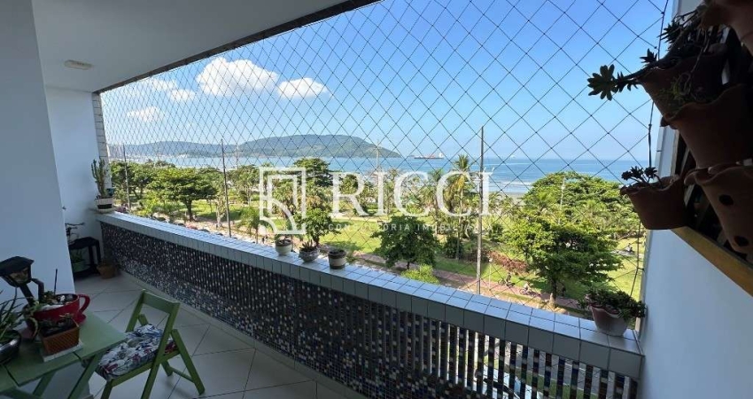 apto frente mar com 3 dormitórios com varanda e vista maravilhosa