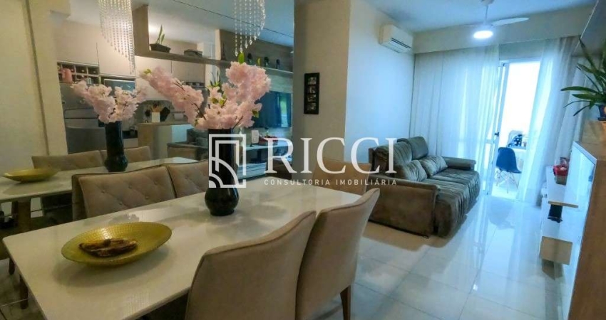 Apartamento com lazer completo em Santos-SP, Bairro Marapé. Oportunidade Imperdível! 2 Quartos, 1 Suíte, 2 Salas, 2 Banheiros, 1 Vaga. 64,00 m².