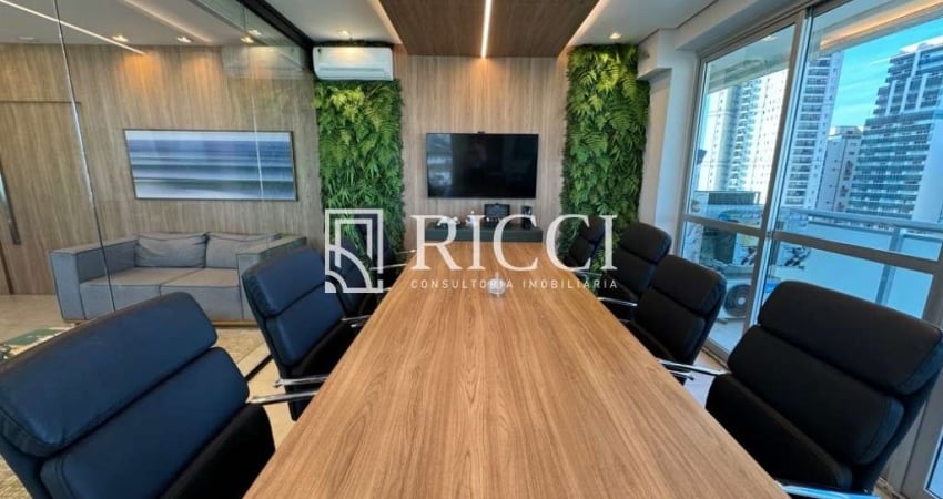 Sala de Alto Padrão no Gonzaga, Santos-SP: 2 Salas, 2 Vagas de Garagem, 116m² de Área