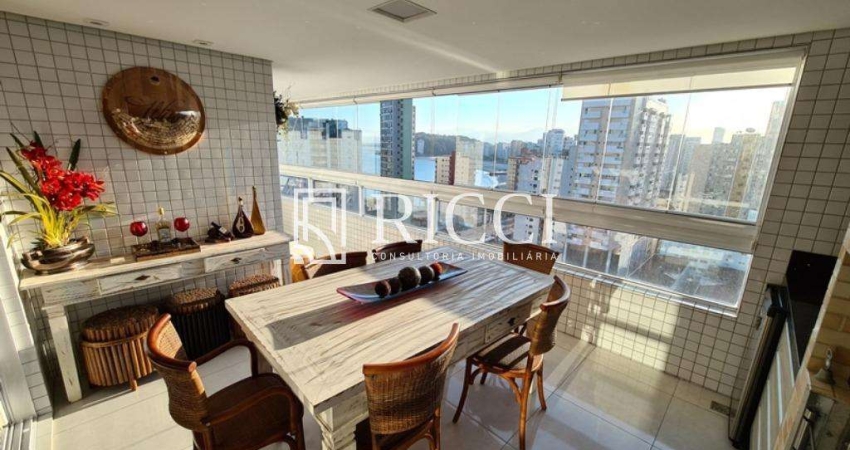 Lindo Apartamento com vista mar de Tirar o Fôlego e Varanda Gourmet