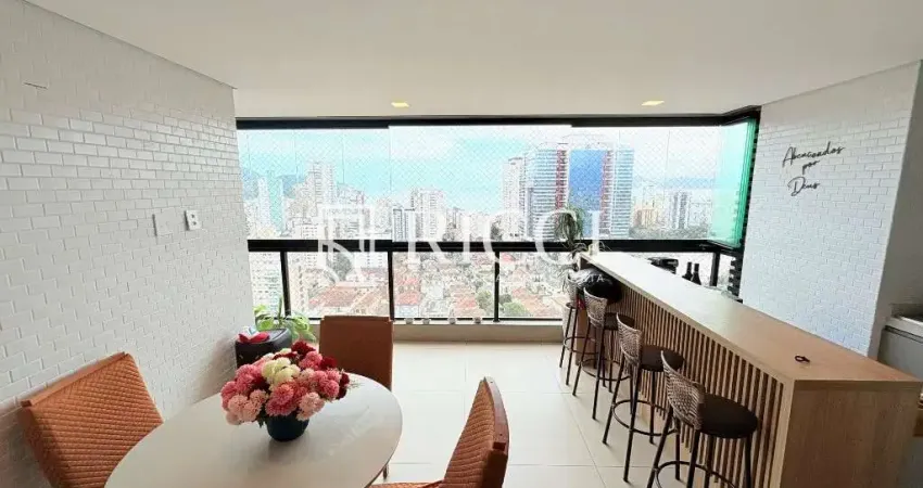 Apartamento à venda em santos-sp, aparecida: 3 quartos, 1 suíte, 2 salas, 3 banheiros, 2 vagas de garagem, 120m². venha conferir!