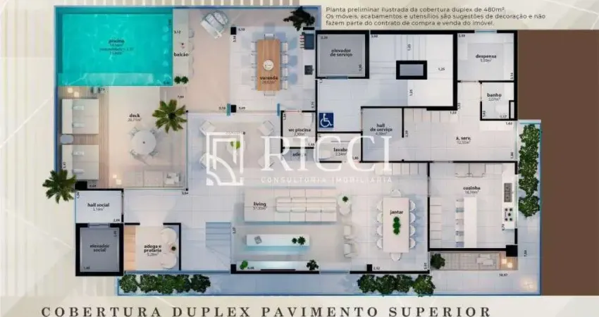 Cobertura com 4 quartos à venda no Embaré, Santos 