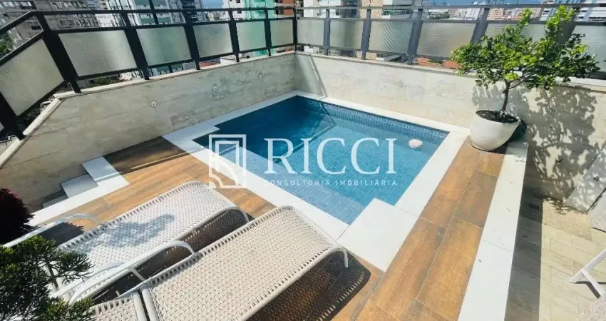 Imperdível cobertura de luxo com 4 quartos e 348m² na aparecida, santos-sp!