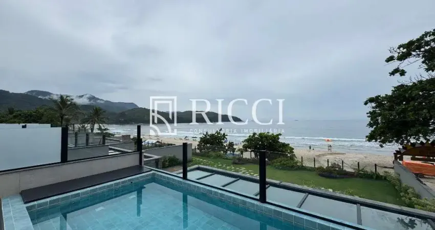 Casa de condomínio fechado pé na areia - maresias - 4 suítes - porteira fechada