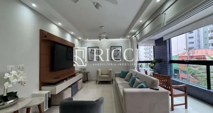 Apartamento com 3 dormitórios, na quadra da praia de santos - ponta da praia