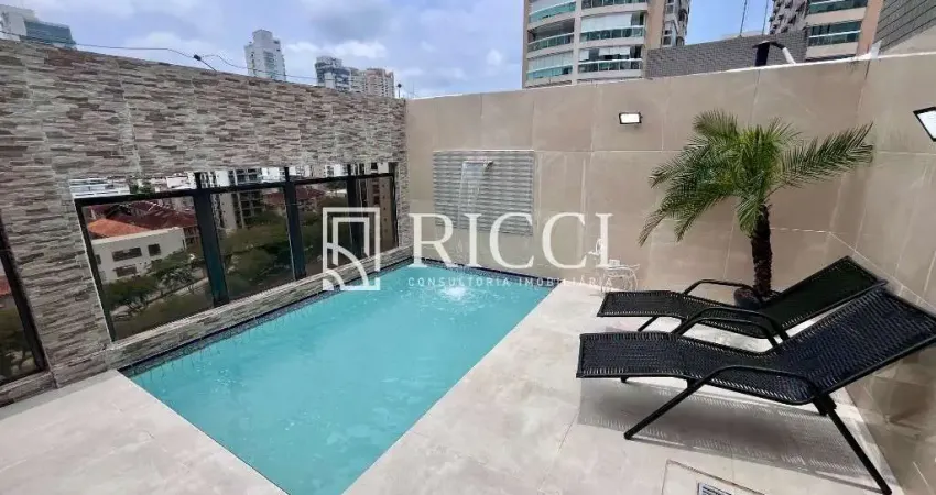 Cobertura duplex à venda em santos-sp, boqueirão: 3 quartos, 1 suíte, 3 salas, 4 banheiros, 2 vagas